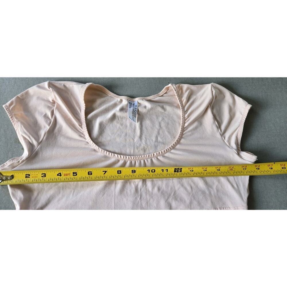 Flexees‎ Womens 2XL Pink Tee Shirt Shapewear Layer SS Scoop Maidenform - Picture 3 of 6